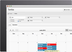 Calendário de tarefas